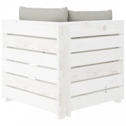 vidaXL 5dílná sedací souprava z palet s taupe poduškami dřevo