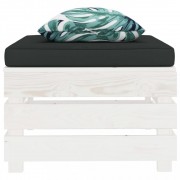 vidaXL 5dílná sedací souprava z palet s květovanými poduškami dřevo