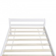 vidaXL Rám postele bílý masivní borové dřevo 90 x 200 cm