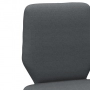 vidaXL Jídelní židle 6 ks tmavě šedé textil