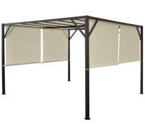 Pergola se stahovací střechou 3x3 m Dekorhome