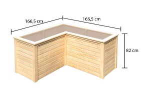 Vyvýšený záhon HOCHBEET 190 l Dekorhome