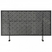 vidaXL Skládací konferenční stolek vintage kovový černý 100x50x45 cm