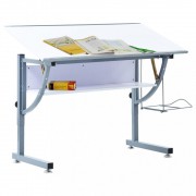 vidaXL Studentský kreslící stůl bílý 110 x 60 x 87 cm MDF
