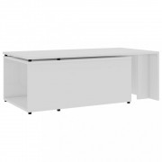 vidaXL Konferenční stolek bílý vysoký lesk 150x50x35 cm dřevotříska