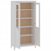 vidaXL Komoda Hill Range bílá 85 x 37 x 170,5 cm masivní borové dřevo