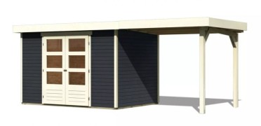 Dřevěný zahradní domek ASKOLA 4 s přístavkem 240 Dekorhome