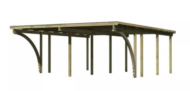 Dřevěný dvojitý přístřešek / carport ECO 2C Dekorhome