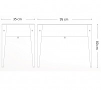 Pěstební stůl stříbrný 95x80x35 cm