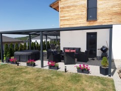 Hliníková pergola POLLARD s polykarbonátem