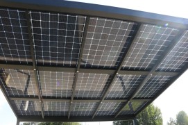 Hliníkový solární přístřešek SOLAR ENERGO2 s FVE - napojeno