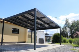 Hliníkový solární altán SOLAR ENERGO2 s FVE - napojeno