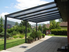 Hliníková pergola POLLARD s polykarbonátem