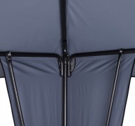 Zahradní altán 3,5x3,5m D5702 červená Dekorhome