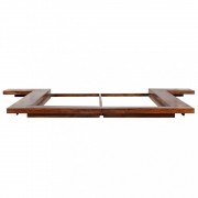 vidaXL Rám postele japonský futonový styl masivní dřevo 180 x 200 cm
