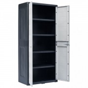 vidaXL Zahradní úložná skříň XL 78 x 46 x 175 cm plastová