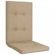 vidaXL Podušky na zahradní židle 2 ks béžové 120 x 50 x 5 cm