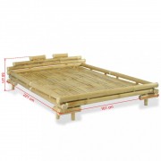 vidaXL Rám postele bambus 140 x 200 cm