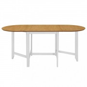 vidaXL Rozkládací jídelní stůl bílý (75–180) x 75 x 74 cm MDF