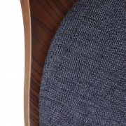 vidaXL Jídelní židle 6 ks tmavě šedé ohýbané dřevo a textil