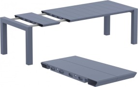 Rozkládací zahradní stůl 180+40 cm