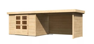 Dřevěný zahradní domek ASKOLA 5 s přístavkem 280 Dekorhome