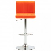 vidaXL Barové stoličky 2 ks oranžové umělá kůže