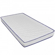 vidaXL Postel matrace z paměťové pěny LED světle šedá textil 90x200 cm