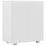 vidaXL Příborník bílý s vysokým leskem 71 x 35 x 76 cm dřevotříska