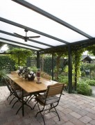 Hliníková pergola 700 cm antracit / polykarbonát Dekorhome