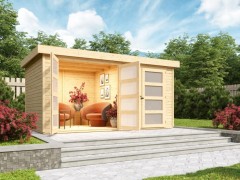 Dřevěný zahradní domek 404x332 cm Dekorhome
