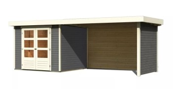 Dřevěný zahradní domek ASKOLA 3,5 s přístavkem 280 Dekorhome