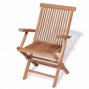 vidaXL Zahradní nábytek jídelní set 5 kusů teak