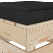 vidaXL 9dílná zahradní sedací souprava z palet + černé podušky dřevo