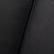 vidaXL Polohovatelná rozkládací sedačka s područkami, PVC, černá