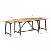 vidaXL Rozkládací jídelní stůl 280 x 80 x 75 cm masivní mangovník