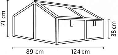 Pařeniště GAMMA 124x89 cm Dekorhome