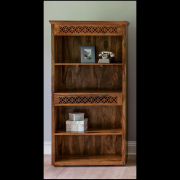 Knihovna Mira 90x180x35 z indického masivu palisandr, Only stain