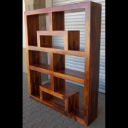Knihovna Tara 150x180x35 z indického masivu palisandr, Natural