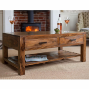 Konferenční stolek Rami 110x45x60 z indického masivu palisandr Ořech