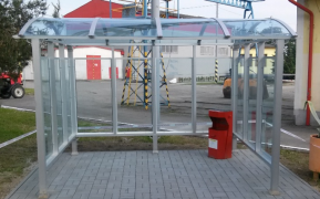 Autobusová zastávka / Kuřárna 3,3x2,5m stěny 6mm