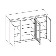 Komoda PELLO Typ 42 sosna lareto