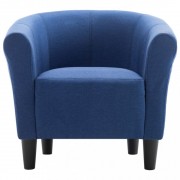 vidaXL Křeslo modré textil