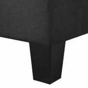 vidaXL 2místná pohovka černá textil