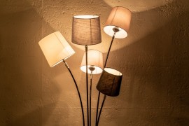 Stojací lampa LANSING Dekorhome