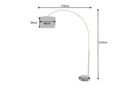 Stojací lampa ABUJA Dekorhome