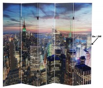 Designový LED paraván NEW YORK