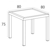 Zahradní stůl 80 cm