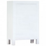 vidaXL Vyřezávaná komoda bílá 60 x 30 x 89 cm masivní mangovník