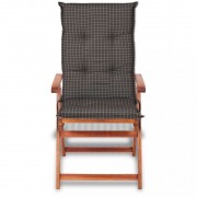 vidaXL Polstry na zahradní židle 6 ks 117x49 cm šedé